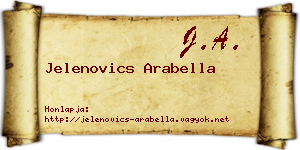Jelenovics Arabella névjegykártya